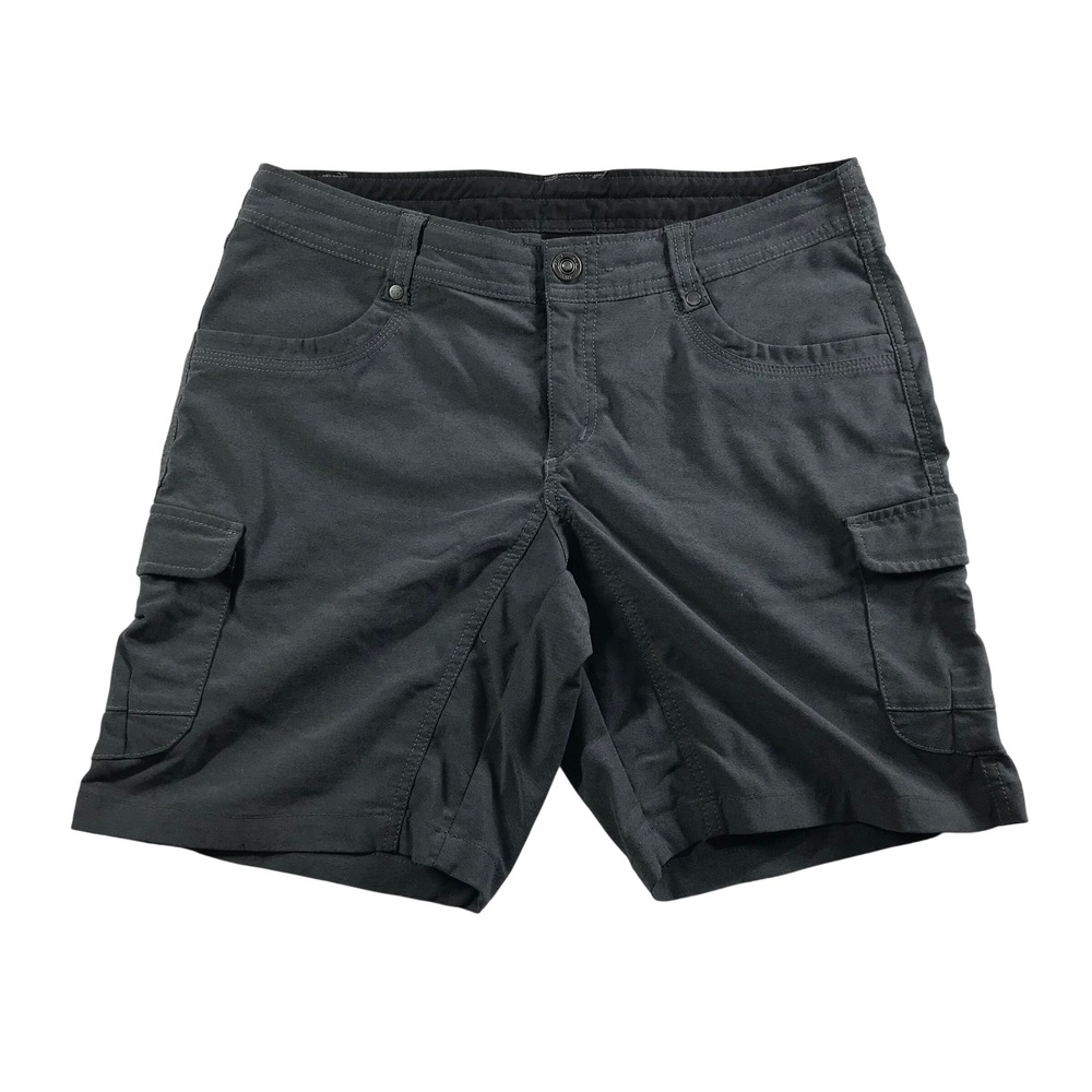 Kuhl Womens Gray Cargo Hiking Shorts Size 8 Outdoor Utility Trail Shorts